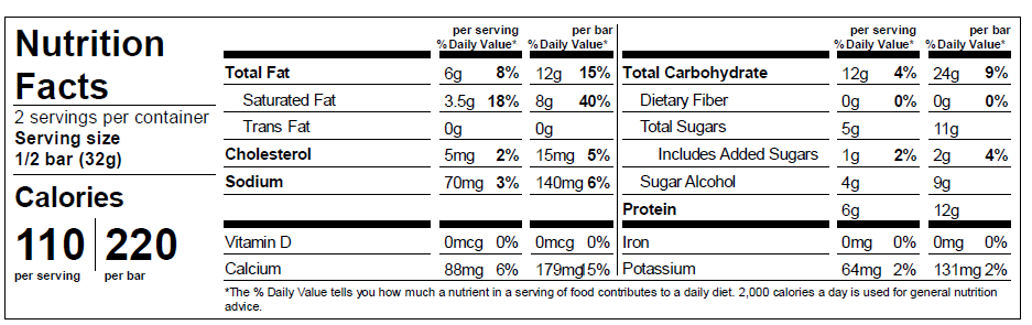 High Protein Cookies and Cream Nutrition
